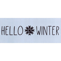 Hello Winter Stencil