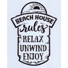 Beach House Rules Stencil