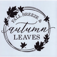 Fall Breeze & Autumn Leaves Stencil