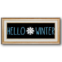 Hello Winter Stencil