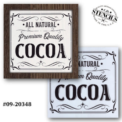 All Natural Cocoa Stencil