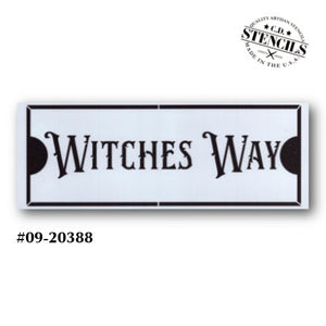 Witches Way Stencil