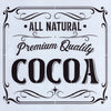 All Natural Cocoa Stencil