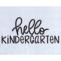 Hello Kindergarten Stencil