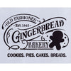 Old Fashioned Gingerbread Bakery Stencil