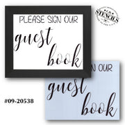 Guest Book Stencil