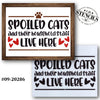 Spoiled Cats and Their Household Staff Stencil