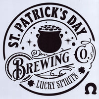 St. Patrick's Day Brewing Stencil