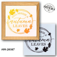 Fall Breeze & Autumn Leaves Stencil