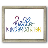 Hello Kindergarten Stencil