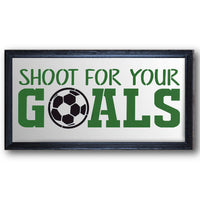 Shoot For Your Goals Stencil