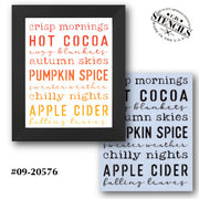 Crisp Mornings Stencil
