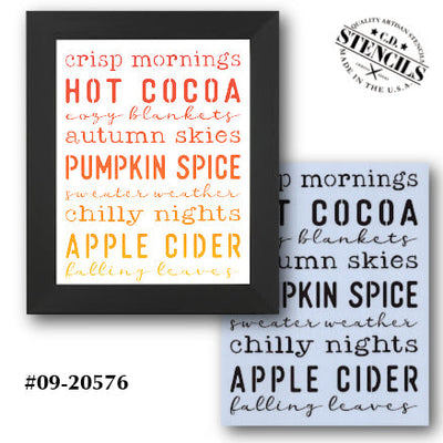 Crisp Mornings Stencil