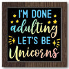 Let's Be Unicorns Stencil