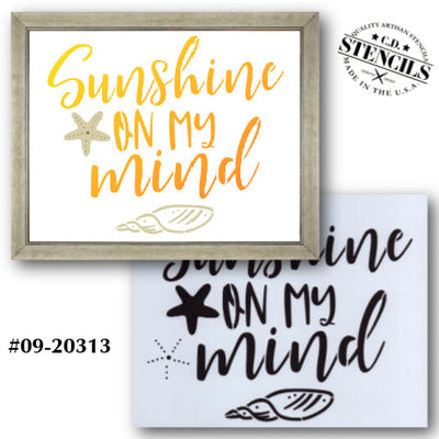 Sunshine on My Mind Stencil