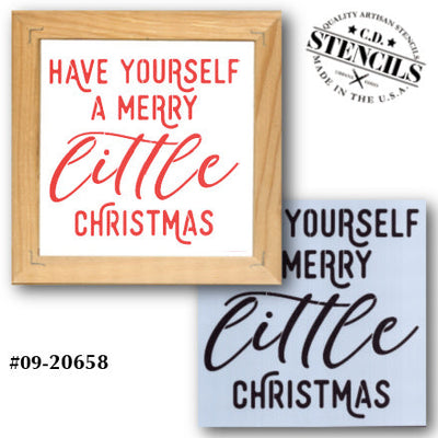 Have Yourself a Merry Little Christmas Stencil