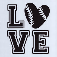 LOVE Baseball/Softball Stencil