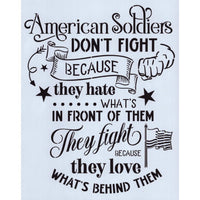 American Soldiers Stencil