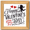 Happy Valentine's Day Cupid Stencil