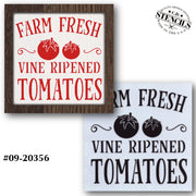 Farm Fresh Tomatoes Stencil