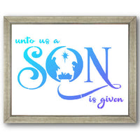 Unto Us a Son is Given Stencil