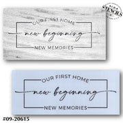 Our First Home Stencil