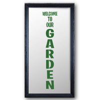 Welcome to Our Garden Vertical Stencil