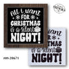 All I Want for Christmas is a Silent Night Stencil