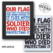 Our Flag Stencil