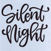 Silent Night Large Stencil