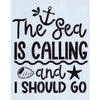 The Sea is Calling and I Should Go Stencil