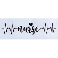 Nurse Heartbeat Stencil