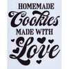 Cookies Made with Love Stencil