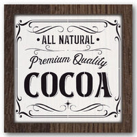 All Natural Cocoa Stencil