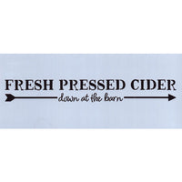 Fresh Pressed Cider Stencil