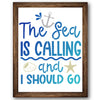 The Sea is Calling and I Should Go Stencil