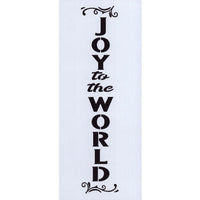 Joy to the World Skinny Stencil