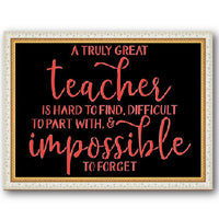 A Truly Great Teacher Stencil