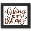 Hiking is My Therapy Stencil