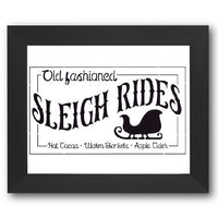 Old Fashioned Sleigh Rides Stencil