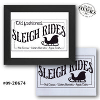 Old Fashioned Sleigh Rides Stencil