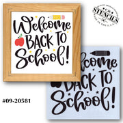 Welcome Back to School Stencil