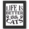 Life is Better With Cats Stencil