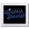 Hanukkah Blessings Stencil