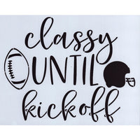 Classy Until Kickoff Stencil