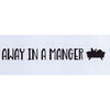 Away in a Manger Narrow Stencil