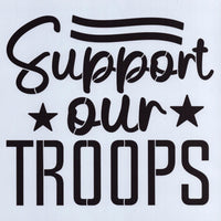 Support Our Troops Stencil