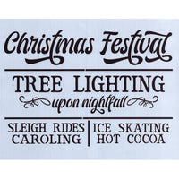 Christmas Festival Stencil
