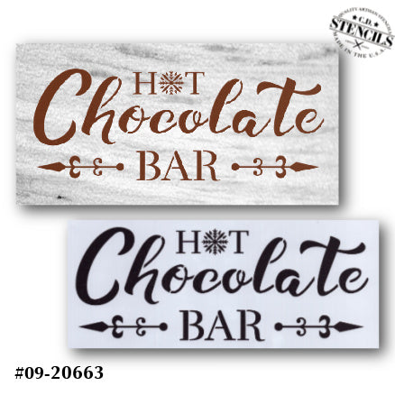 Hot Chocolate Bar Stencil