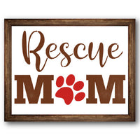 Rescue Mom Stencil